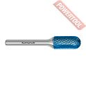 Борфреза твердосплавная с покрытием Blue-Tec форма C 6х18х6х80 мм насечка HP-4 KARNASCH 11.5022-058