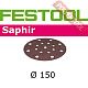 Шлифовальный круг FESTOOL Saphir STF-D150/16 P80 SA/5