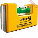 Уровень строительный карманный магнитный 7 см STABILA Type Pocket Pro Magnetic