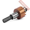 Коронка по металлу HSS TiN 25 мм цилиндрический хвостовик 9 мм MESSER 21-02-025